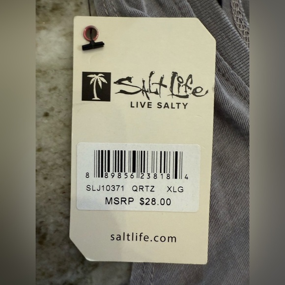 NWT Salt Life Gray Pineapple Whip Racerback Tank Top - Size XL - Picture 5 of 5